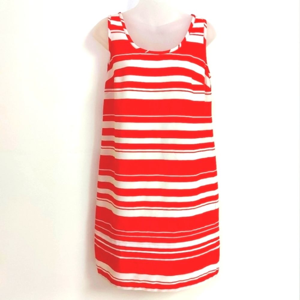 Tommy Hilfiger Classic Red & White Sailor Stripe Dress, Size Small